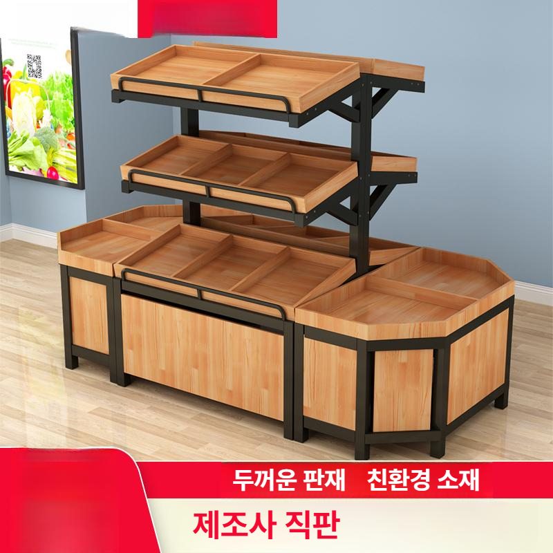 카페 베이커리 진열장 계단식 쇼케이스 과자 판매대 디저트 냉장 전시대 식품 올려놓기 다단 선반 - 상세 이미지 3