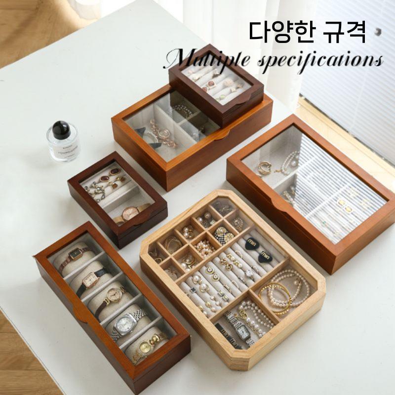 악세사리 보석함 오픈형 수납함 주얼리박스 악세사리보관함 악세사리함 보관함 케이스 귀걸이 - 상세 이미지 4