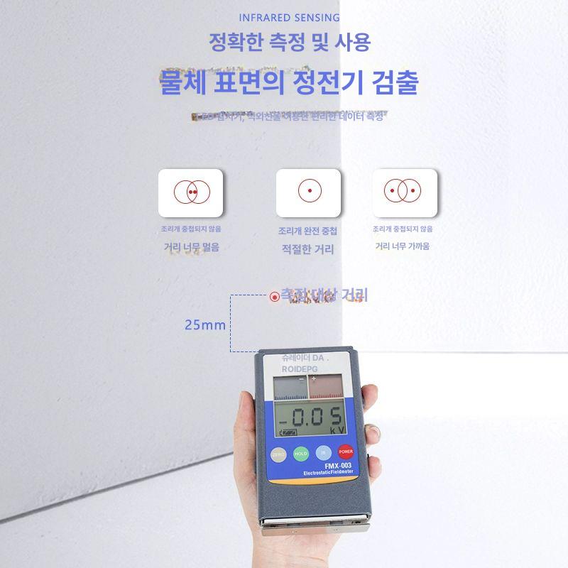 비접촉 전류측정기 누설전류 검출기 안전검사 전기테스터 절연저항 디지털 누전차단기 감지기 계측장비 - 상세 이미지 3