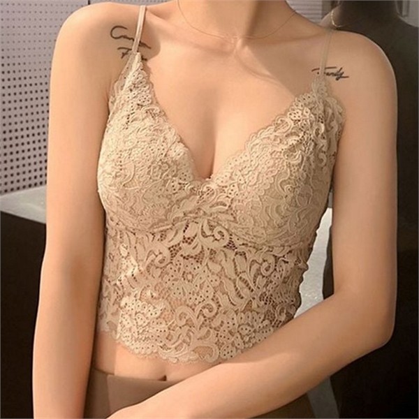 이너 여성 레이스 끈 나시 레이어드 여성 크롭 끈 나시 - 상품 이미지