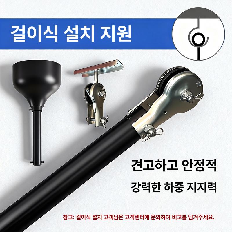북유럽 스타일 전기 선풍기 거실 식당 상업용 인테리어 팬 [조명 없음] 올화이트 42인치 벽면 조절 - 상세 이미지 3