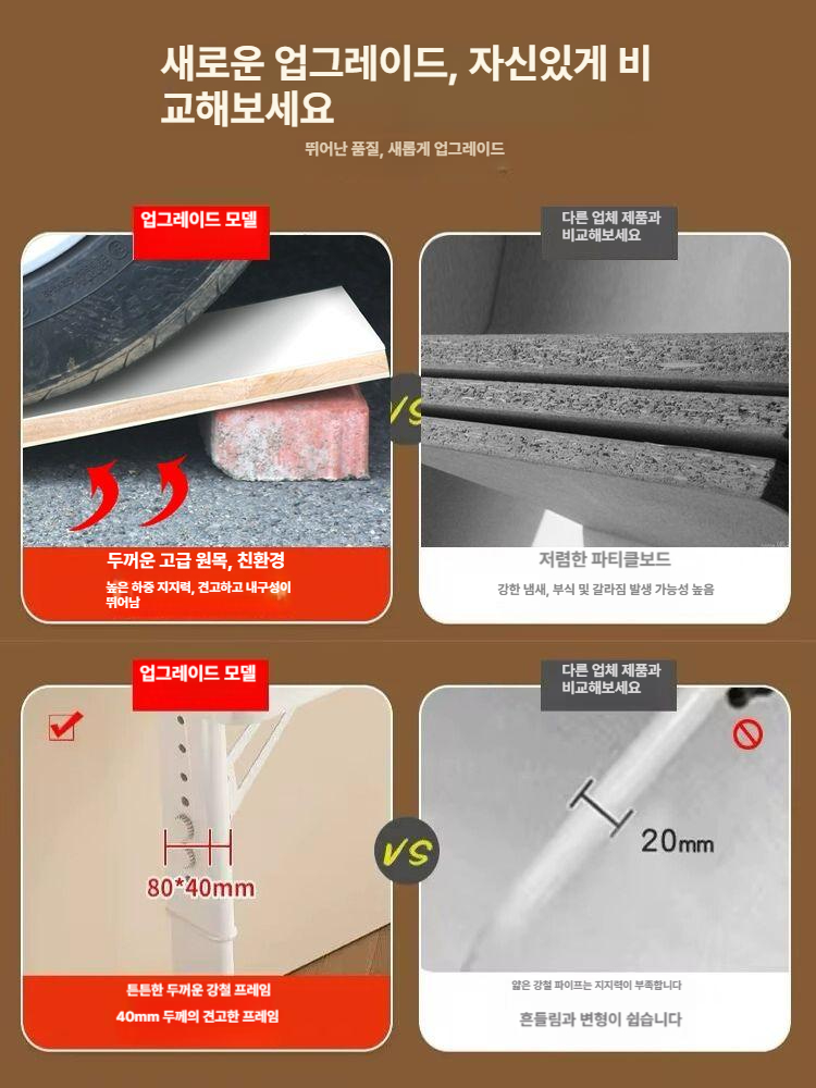 침대 테이블 베드 노트북 높이조절 보조 이동식 데스크 틈새 수납 침실 가구 - 상세 이미지 4