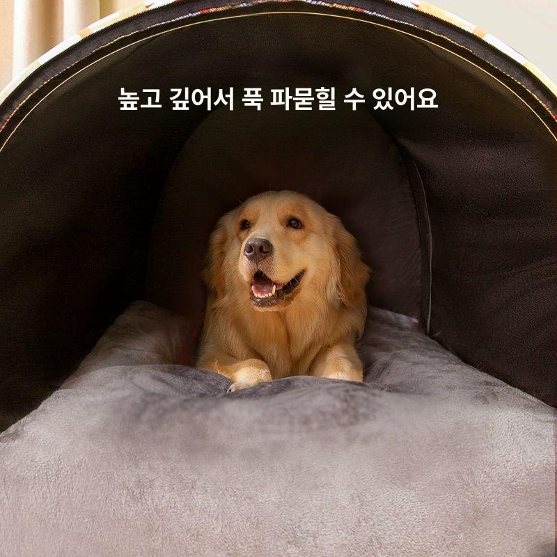 대형견 강아지집 야외 사계절 보온 방수 하우스 애완견사 펫 볼 뜰 정원 울타리 겨울 - 상세 이미지 3