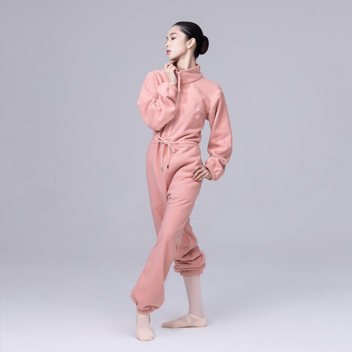 겨울 벨벳 전신 바디수트 루즈핏 점프슈트 캐주얼 팬츠 여성 패션 원피스 정장 분위기 - 상세 이미지 4