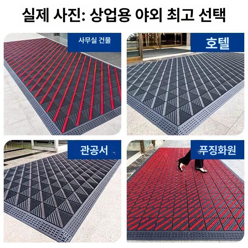 미끄럼방지 외부발매트 대형 도어매트 발판 출입구 바닥 입구매트 현관발매트 발닦개 - 상세 이미지 3