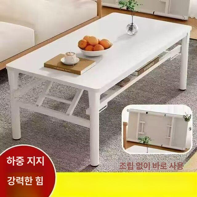 모던 식탁 접이식 이동식 홈카페 사각 가정용 폴딩 다이닝 프레임 컴팩트 - 상세 이미지 4