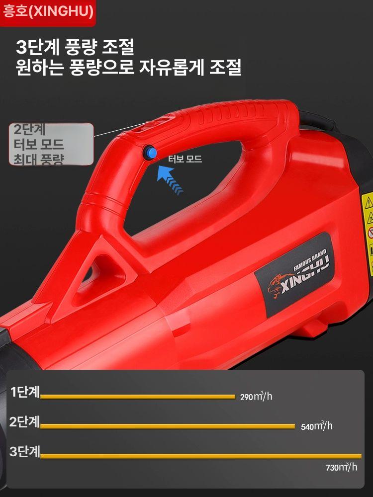 충전식 배낭형 송풍기 무선 블로워 강력한 바람 야외 정원 청소용 핸드형 전동 백팩 브로워 휴대용 - 상세 이미지 3