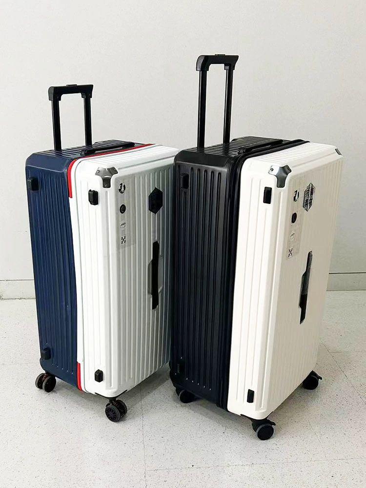 경량 하드셸 기내용 여행가방 TSA자물쇠 확장형 캐리어 바퀴 360도 회전 직각 수하물 - 상세 이미지 4