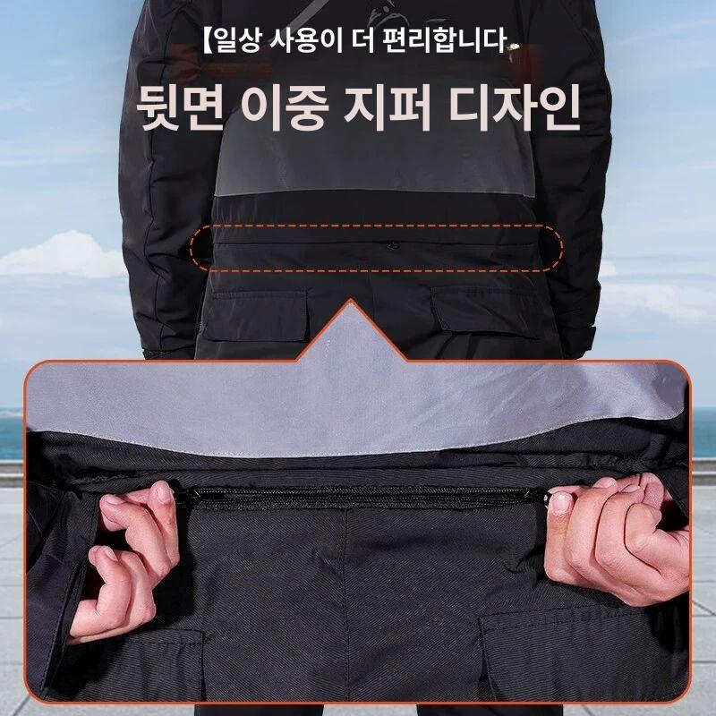 겨울 남성 패딩 라이더복 따뜻한 방한 작업복 정비복 배달복 근무복 야외작업 춥고 추운날씨 - 상세 이미지 5