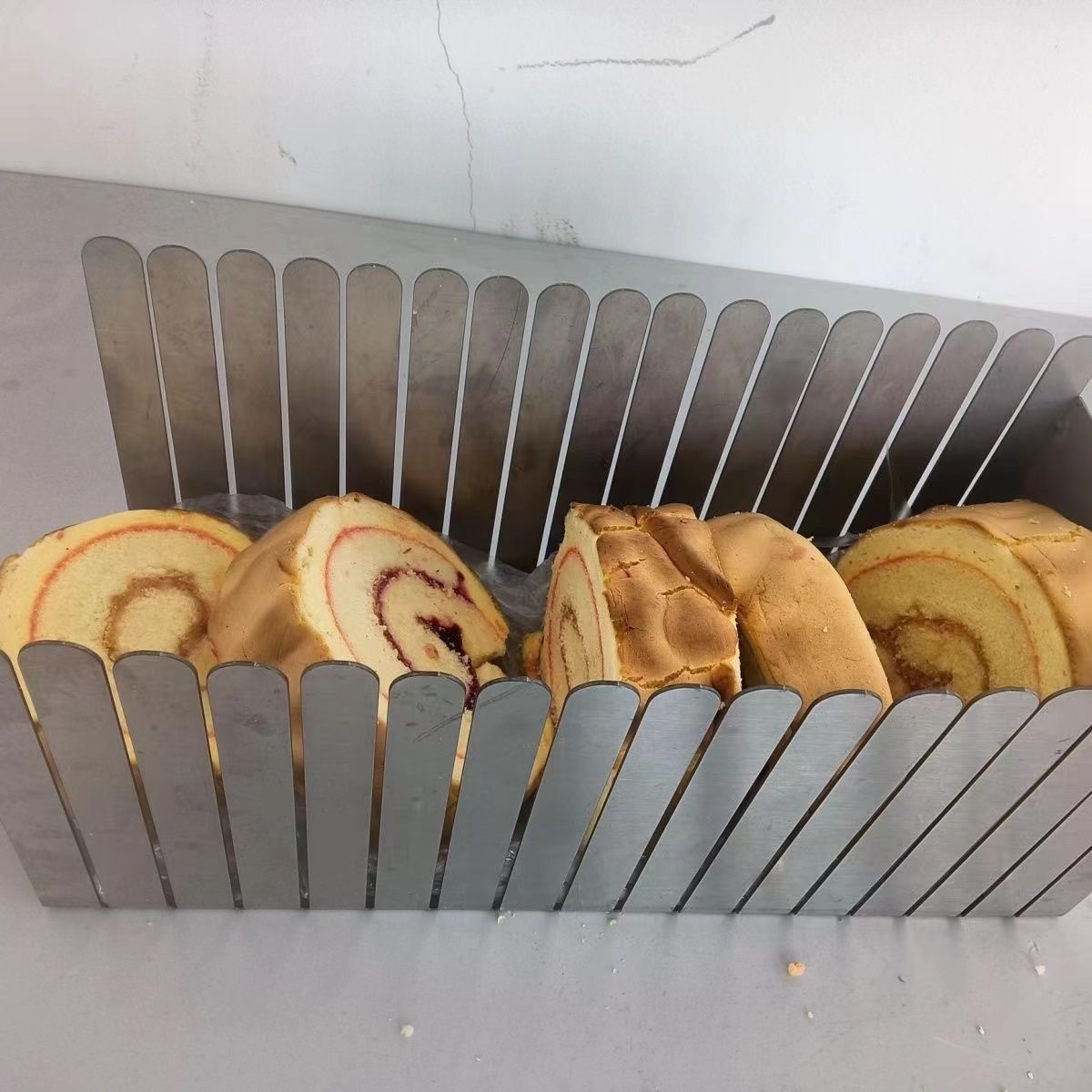 절단기 슬라이서 통식빵 업소용 홈베이킹 두께조절 자르는 제빵도구 빵자르기 커팅 - 상세 이미지 5