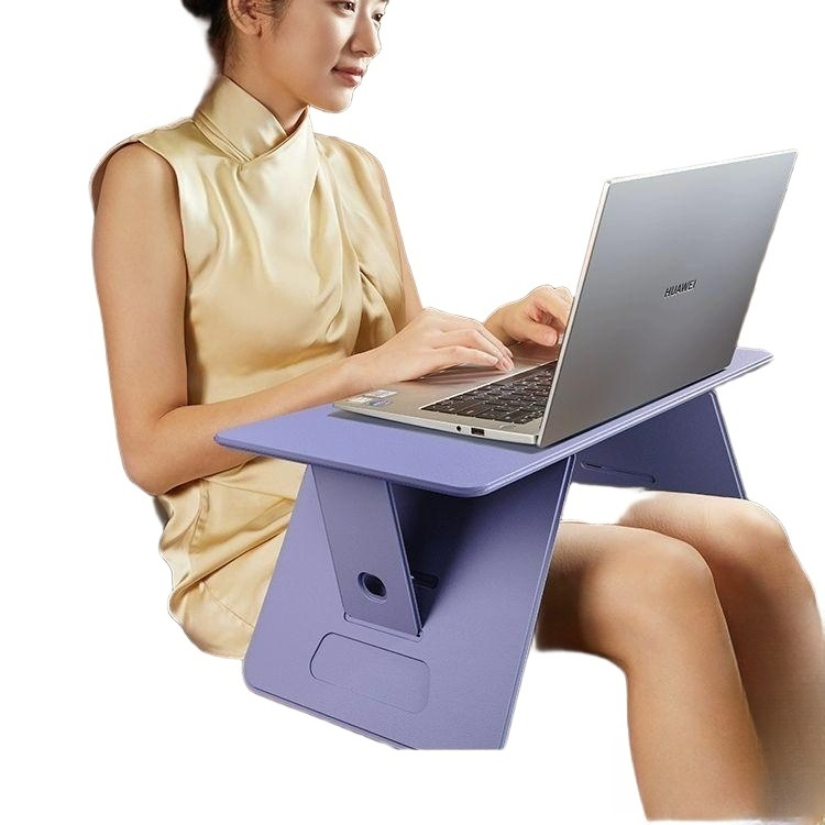 침대책상 멀티 노트북 스탠드 각도조절 원목 좌식 테이블 트레이 보조 책상 높이조절 - 상세 이미지 2