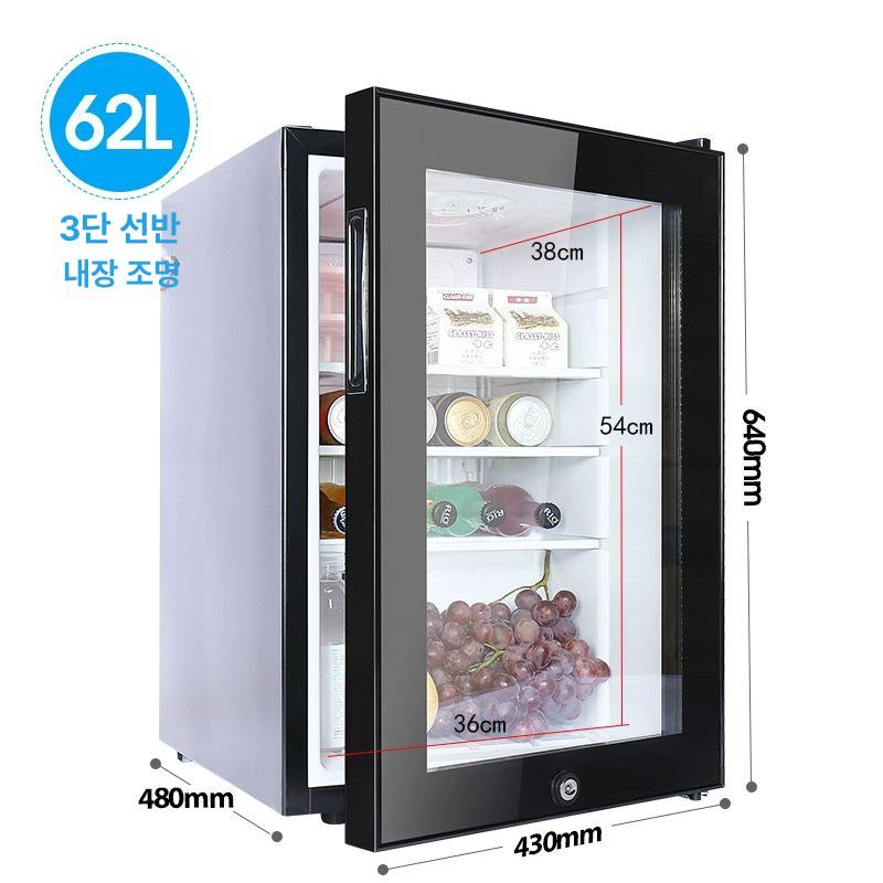 카페 쇼케이스 냉장고 디스플레이 미니 진열대 업소용 탁상용 식당 음료수 제과점 - 상세 이미지 5