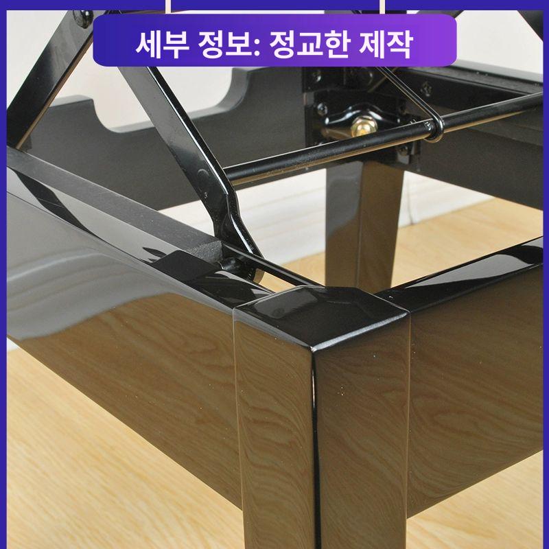 학원 등받이피아노의자 연주용 높낮이 악기 높이 쿠션 벤치형 승강 합주 음악 - 상세 이미지 5