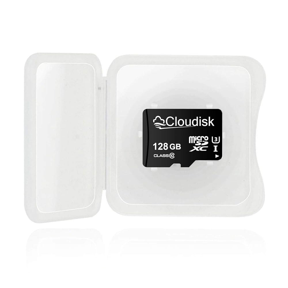 SD 어댑터 및 카드 리더, C10, A2, U3, UHS-I(128GB)가 포함된 2개의 마이크로 128GB 플래시 메모리 SDXC 클라우드리스크 1GB - 상세 이미지 2
