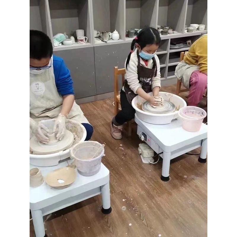 조소 회전판 턴테이블 체험 손물레 도구 전기물레 페달 공예 받침대 점토 도예물레 - 상세 이미지 2