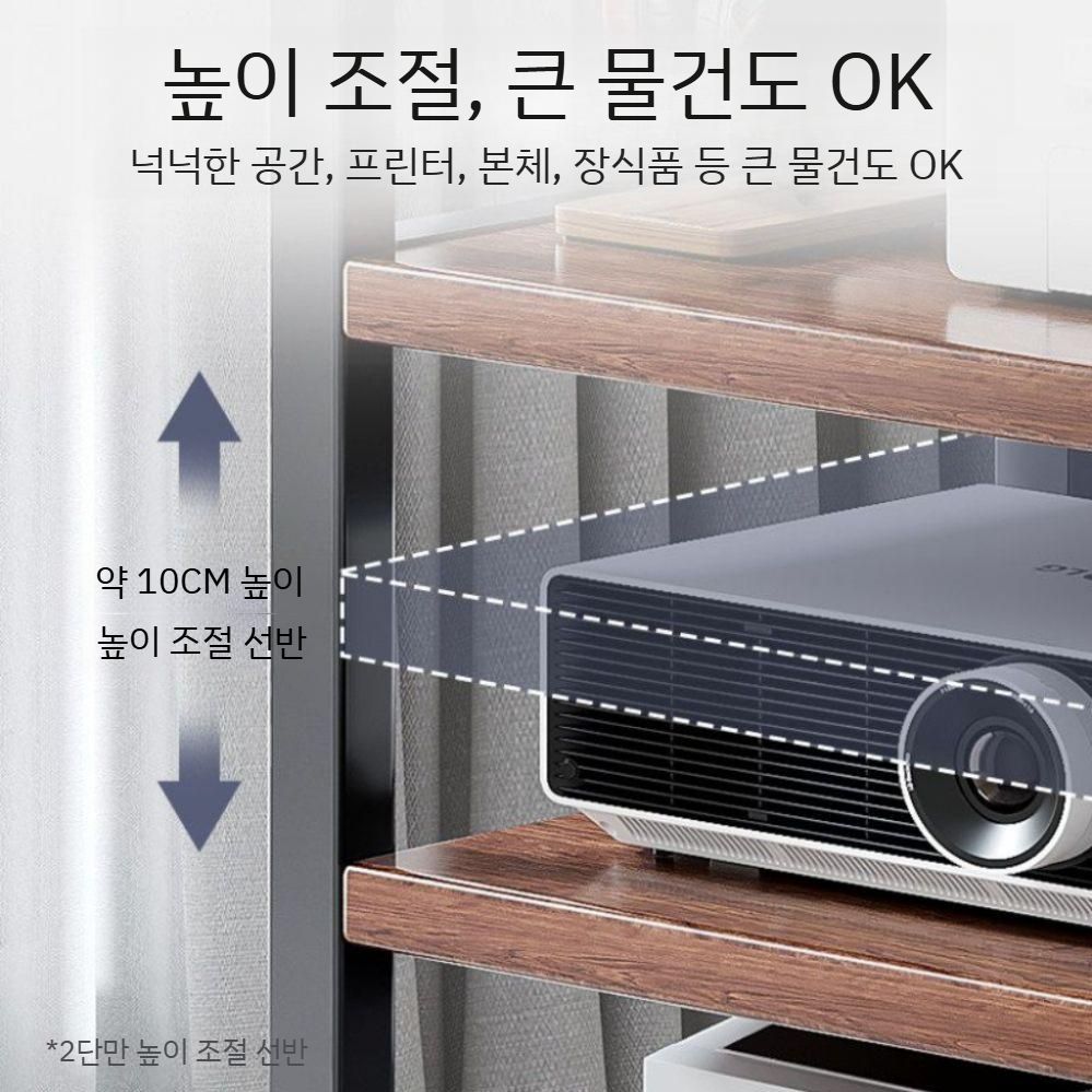프린터 플로어형 정리함 사무실 고속철 수납장 저장선반 조절식 앵글 철제선반 조립식 베란다 - 상세 이미지 5