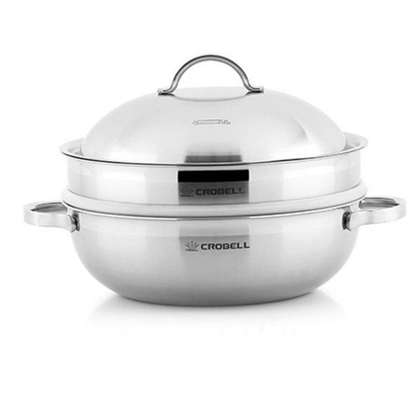 인덕션 스텐 찜솥 분리형 스테인리스 찜기 뚜껑있는 대용량 28cm 가정용 - 상품 이미지