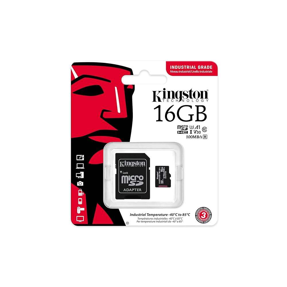 킹스턴 인더스트리얼 16GB 마이크로SDHC C10 A1 pSLC 카드 + SD 어댑터 SDCIT2 With Adapter 16GB - 상세 이미지 3