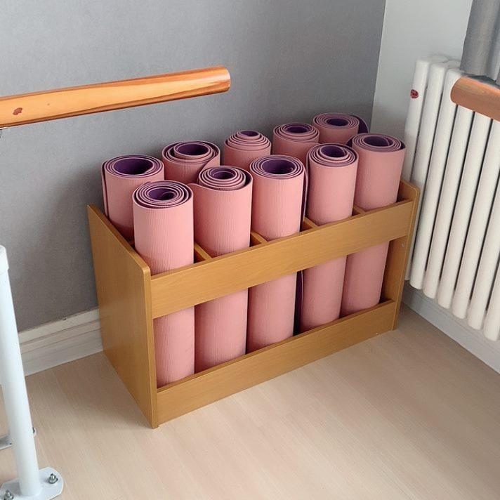 요가매트 보관함 캐비닛 정리함 헬스장 정리대 거치대 선반 용품 피트니스 수납함 - 상세 이미지 3