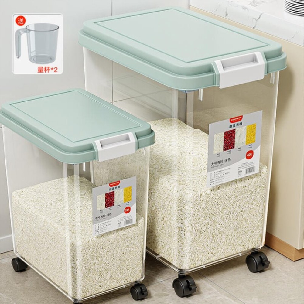 대용량 용기 법랑 쌀통 방진 보관통 벌레방지 쌀항아리 20kg 밀가루통 곡물 260만 팔로워 입소문 - 상세 이미지 2