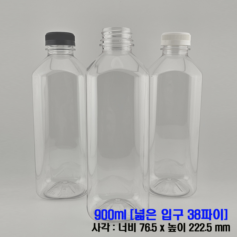 (79개) 900ml 페트병 사각 플라스틱 공병 - 상세 이미지 4