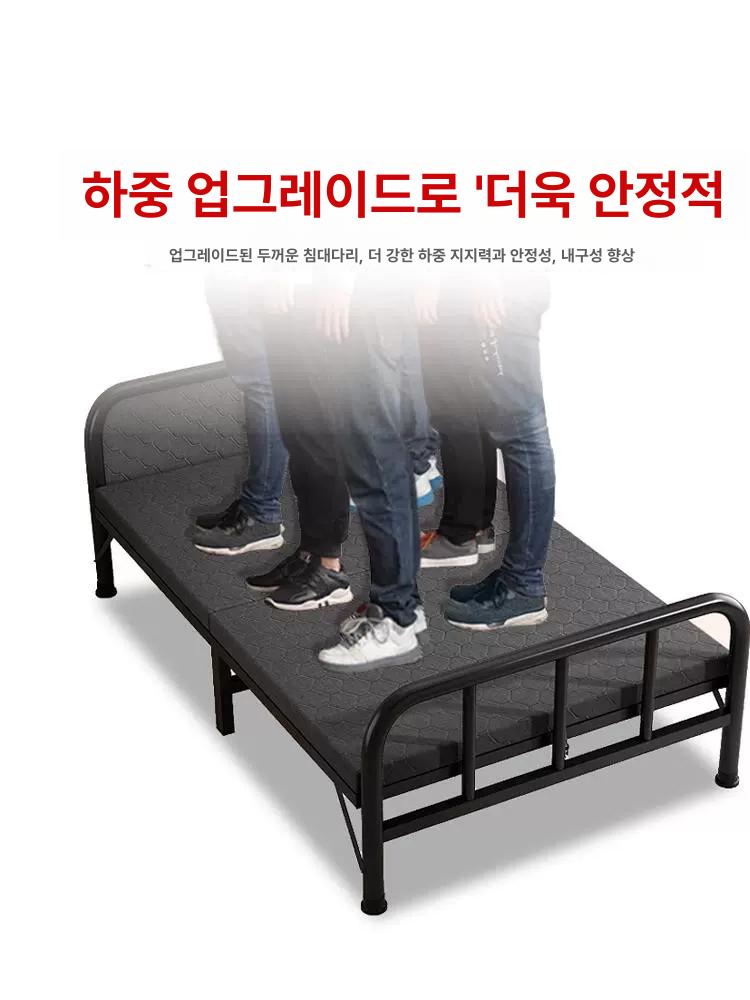 경량 폴딩 캠핑침대 야외 휴대용 낚시침대 들것 접이식 야전 침구 포장마차 매트 - 상세 이미지 4