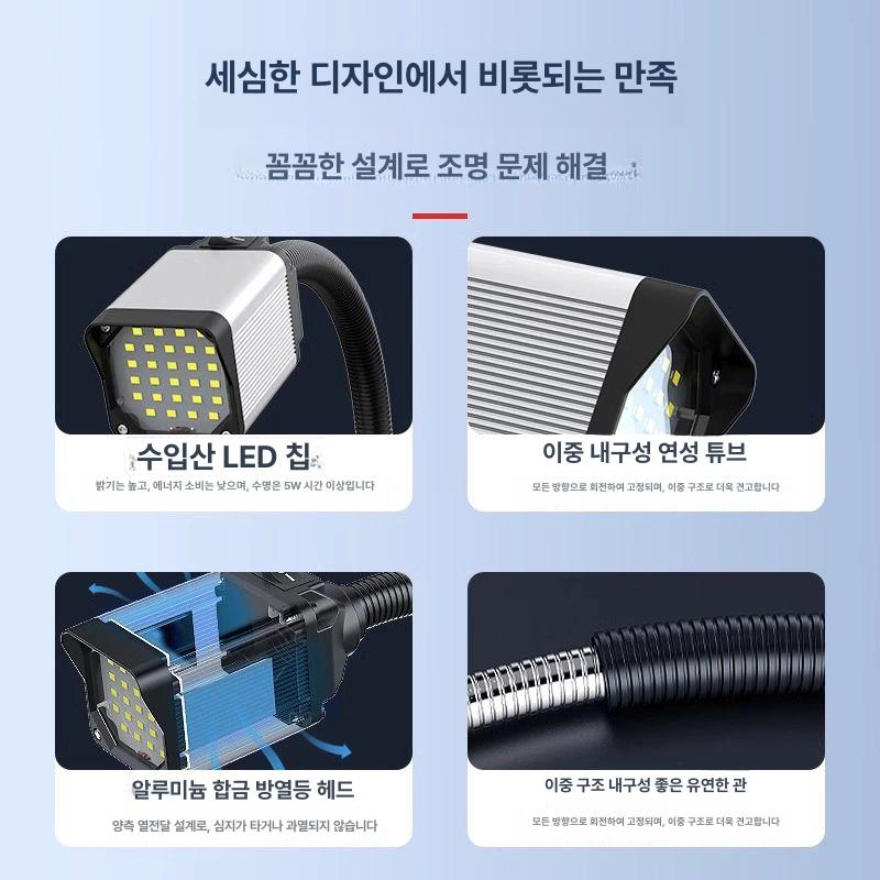 미니 핀조명 클립형 스탠드 램프 장식 스폿라이트 스포트라이트 탁상형 원형 수리 - 상세 이미지 3