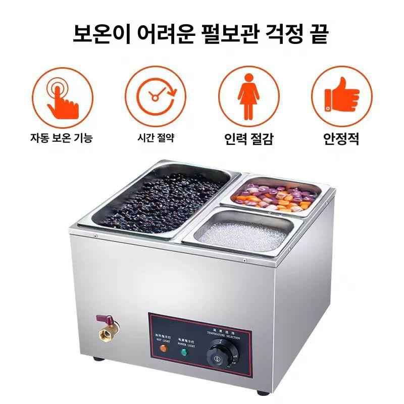 식당주방용 음식 보온고 탕 스프 소스 전기 가열 보관함 대용량 배치식 업소용 온도조절 푸드워머 - 상세 이미지 5