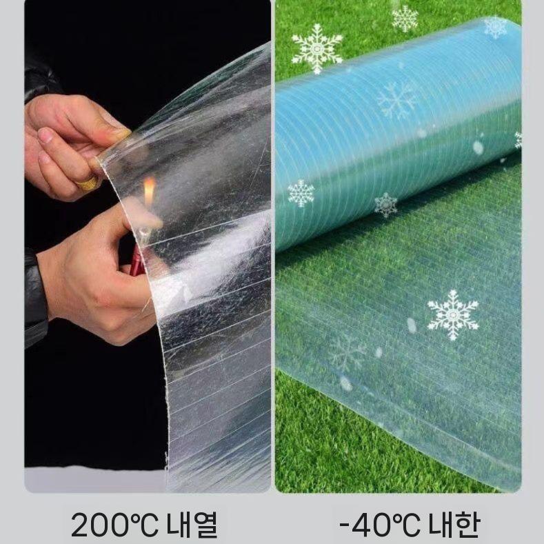 렉산골판 30미터 투명 창고 채광판 카보네이트 접이식 주차장 펜스 출입문 자바라 길이 세트 - 상세 이미지 5