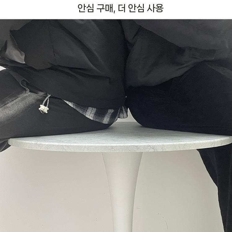 원형식탁 탁자 4인 접이식 입식 책상 인테리어 업소용 거실 다이닝 입식테이블 테이블 카페 - 상세 이미지 4