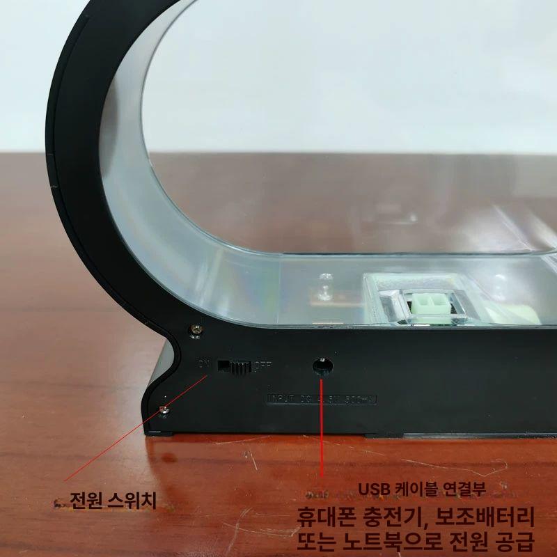 LED 해파리 수족관 무드등 조명 꾸미기 인테리어 아크릴 피규어 장식 배터리 형광 라이트 - 상세 이미지 5