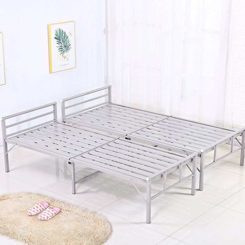 접이식 철제 침대 프레임 기숙사 원룸 좁은방 싱글 침구 오피스텔 고시원 폴딩 베드 깔판 철재 침대프레임 - 상세 이미지 5