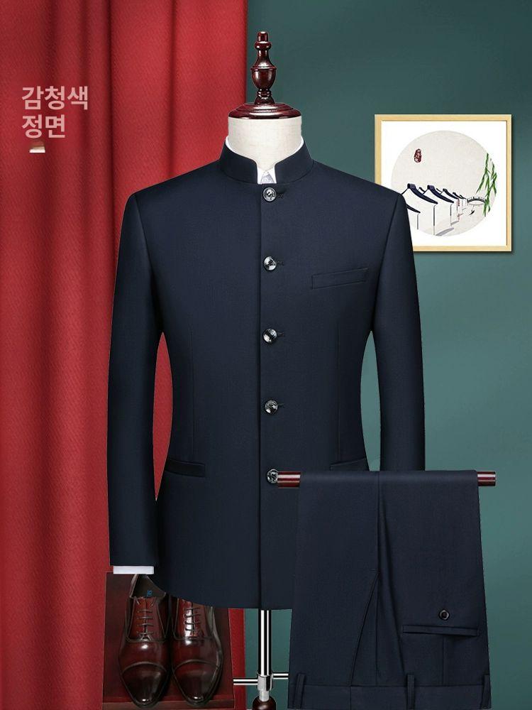 남성정장 턱시도 공식행사 단체복 연주회 무대복 결혼식 드레스코드 포멀 세트 정장 - 상세 이미지 4