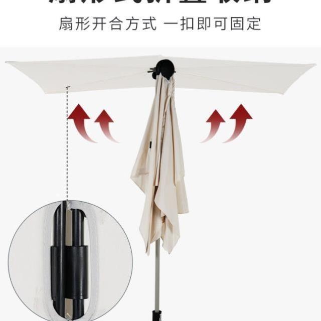 베란다 가리개 가림막 하프파라솔 햇빛 인쇄 야외 홀딩 대형 야외용 패션 원목 디자인 캠핑 - 상세 이미지 2
