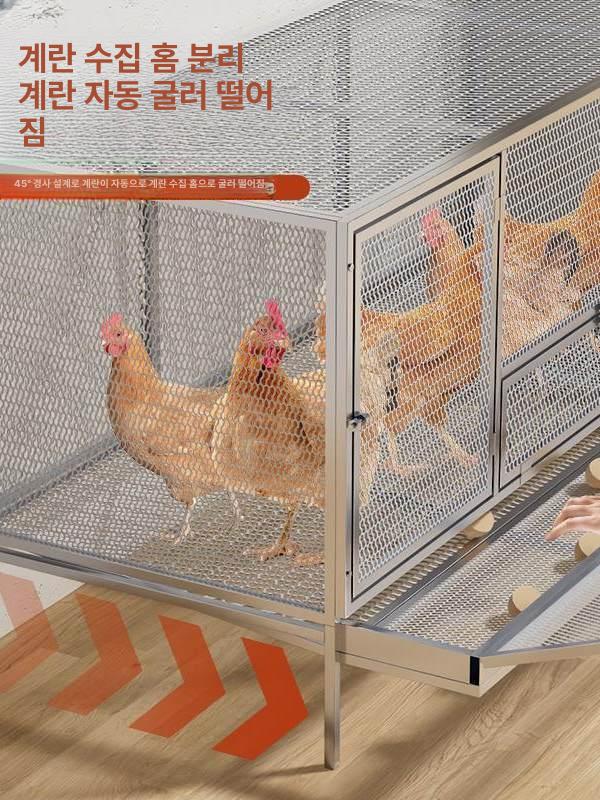 대형 닭장 방목형 양계장 사육장 오리 병아리 야외 농장 조류 모이통 피딩 축사 - 상세 이미지 4