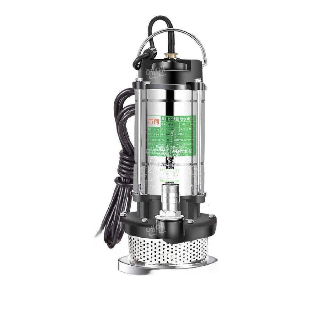 수중펌프 1마력 양수기 오수 껍데기만 전기 펌프 관개 농업용 IPV 327 1 370W1인치 5m라인 - 상품 이미지