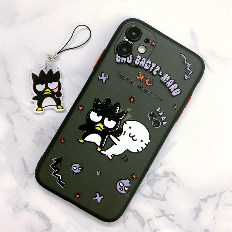 배드바츠마루 아이폰 케이스 16 15 14 프로 애플 핸드폰 커버 보호 블랙 A 펭귄 iPhone 16 - 상세 이미지 4