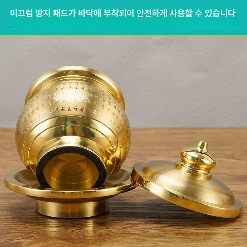 황동 그릇 다기잔 청수 차 전통 술잔 제사 막걸리잔 소주잔 다도 빈티지 식기 수저 - 상세 이미지 4