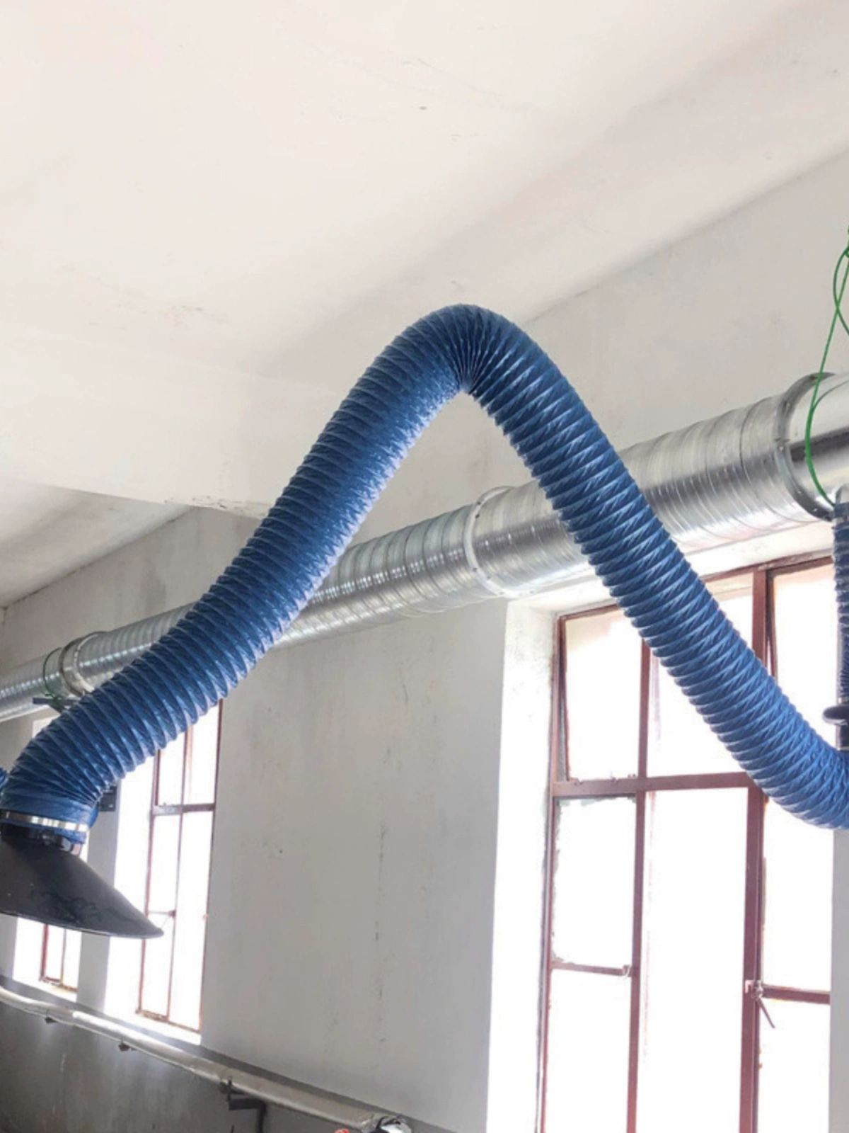 배기장치 후드 정화기 환풍기 흡입 제연기 덕트 국소 환기 탁상용 원형 플렉시블 - 상세 이미지 2