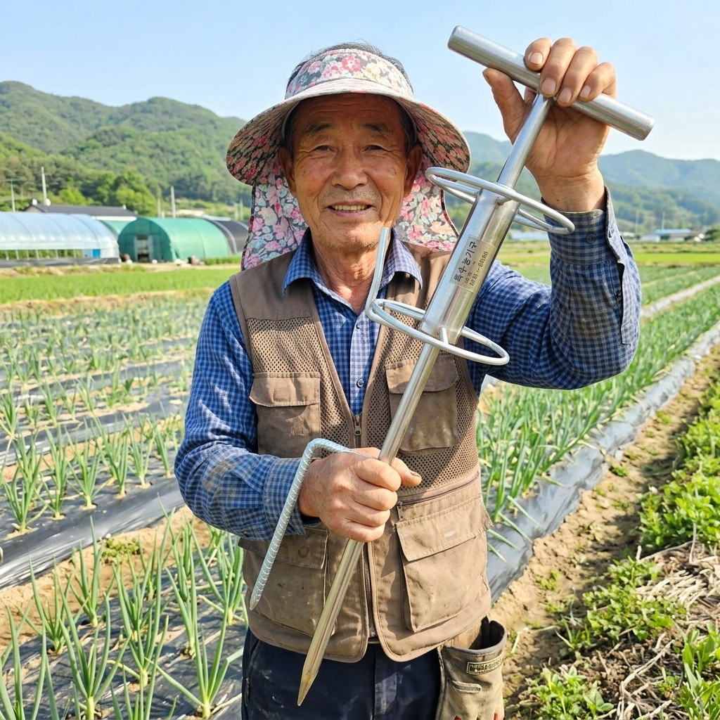 국내배송 호스 꼬임방지기 회전식 약줄가이드 돌림판 농약줄 릴 유인기 농업용 말뚝형 롤러 - 상세 이미지 2