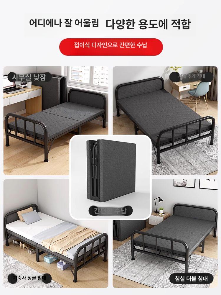 경량 폴딩 캠핑침대 야외 휴대용 낚시침대 들것 접이식 야전 침구 포장마차 매트 - 상세 이미지 5