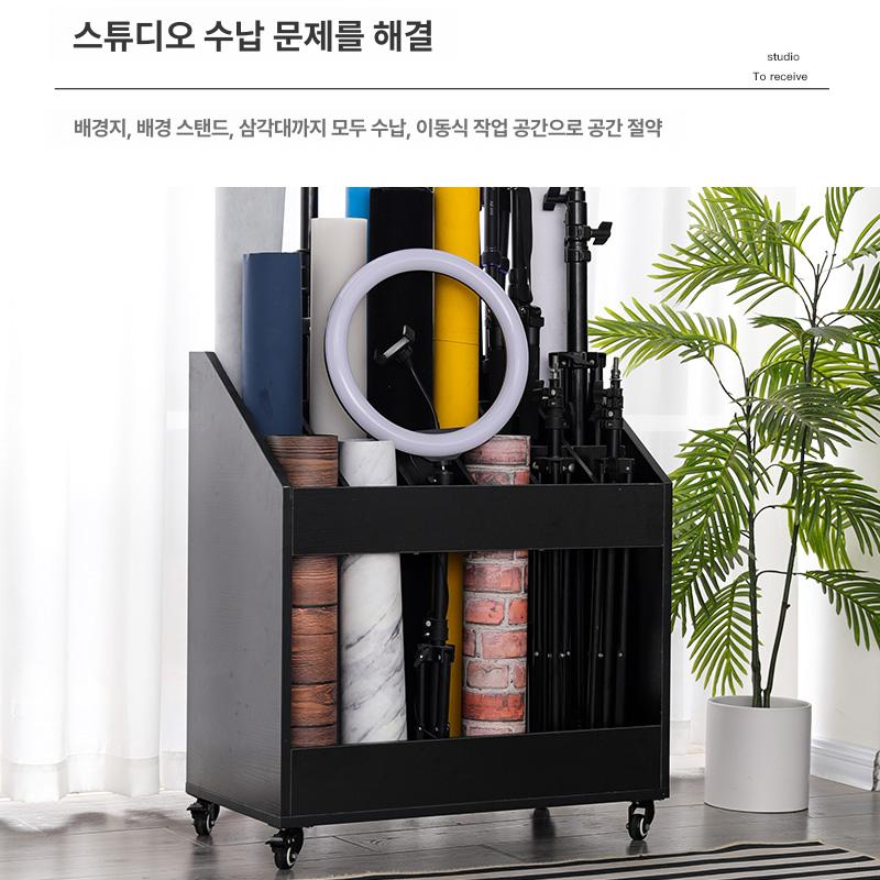 스튜디오 수납함 정리대 선반 정리함 랙 캐비닛 꽂이 케이스 삼각대보관함 서랍 - 상세 이미지 3