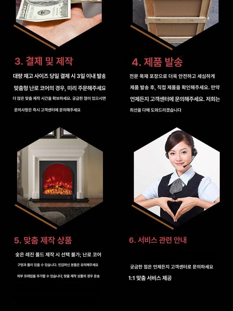 벽난로 모형 원목 감성 인테리어 소품 북유럽 스타일 목재 선반 캐비닛 장식장 앤틱 디자인 조립식 거실 인테리어소품 - 상세 이미지 3