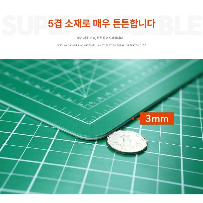 대형 컷팅매트 재단판 커팅보드 공방 책상용 매트 재단 받침 책상 내전압 고무 - 상세 이미지 4