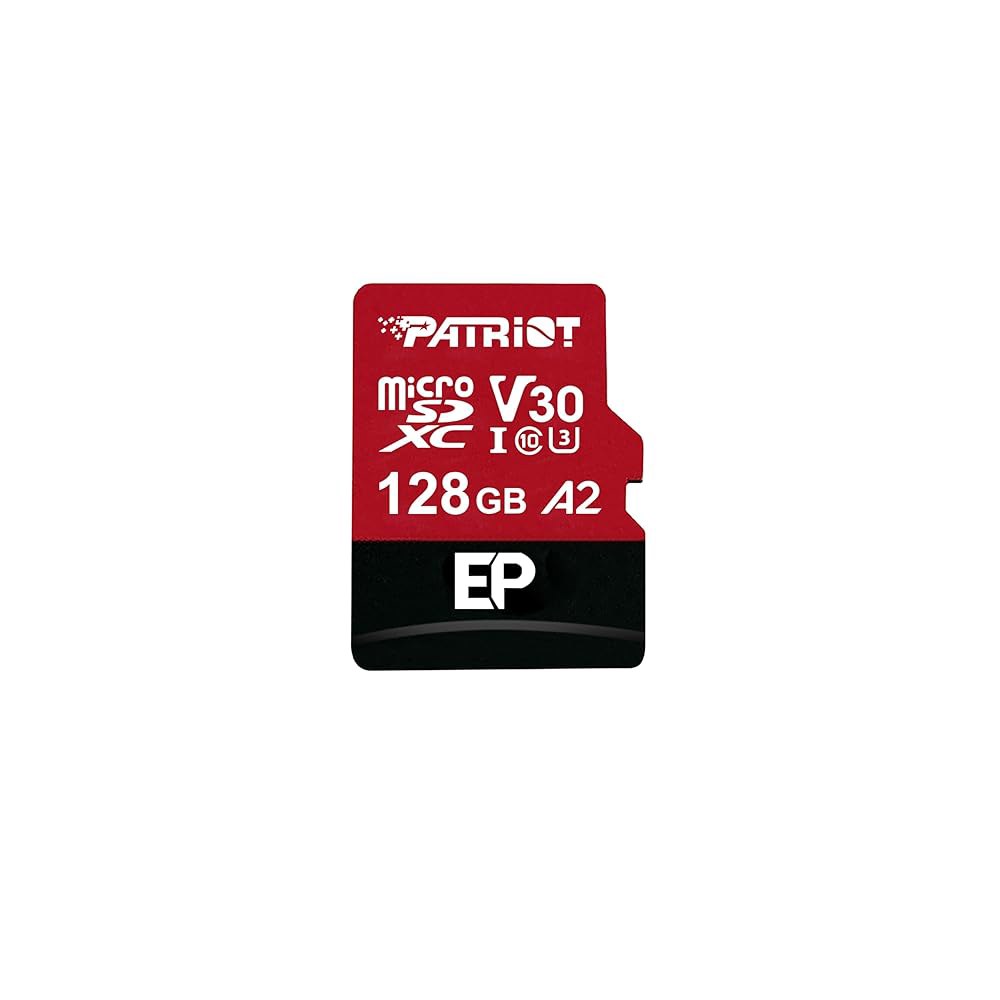 패트리어트 메모리 EP 시리즈 128GB 마이크로 SDXC V30 A2 UHS-I U3 4K UHD 카드 - PEF128GEP32MCX Capacity: 512GB - 상품 이미지