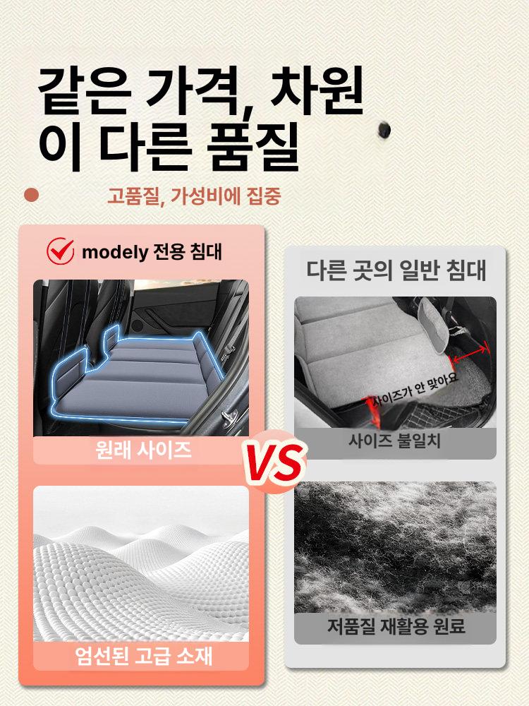 차박 매트 자동차 뒷좌석 평탄화 보드 접이식 캠핑 침구 SUV 세단 확장형 수면 용품 - 상세 이미지 3