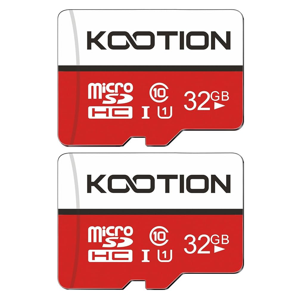 쿠티온 32GB 마이크로 SD 카드 2팩 클래스 10 SDHC UHS-I 메모리 카드, 고속 TF C10, U1, 64GB Single Pack - 상품 이미지