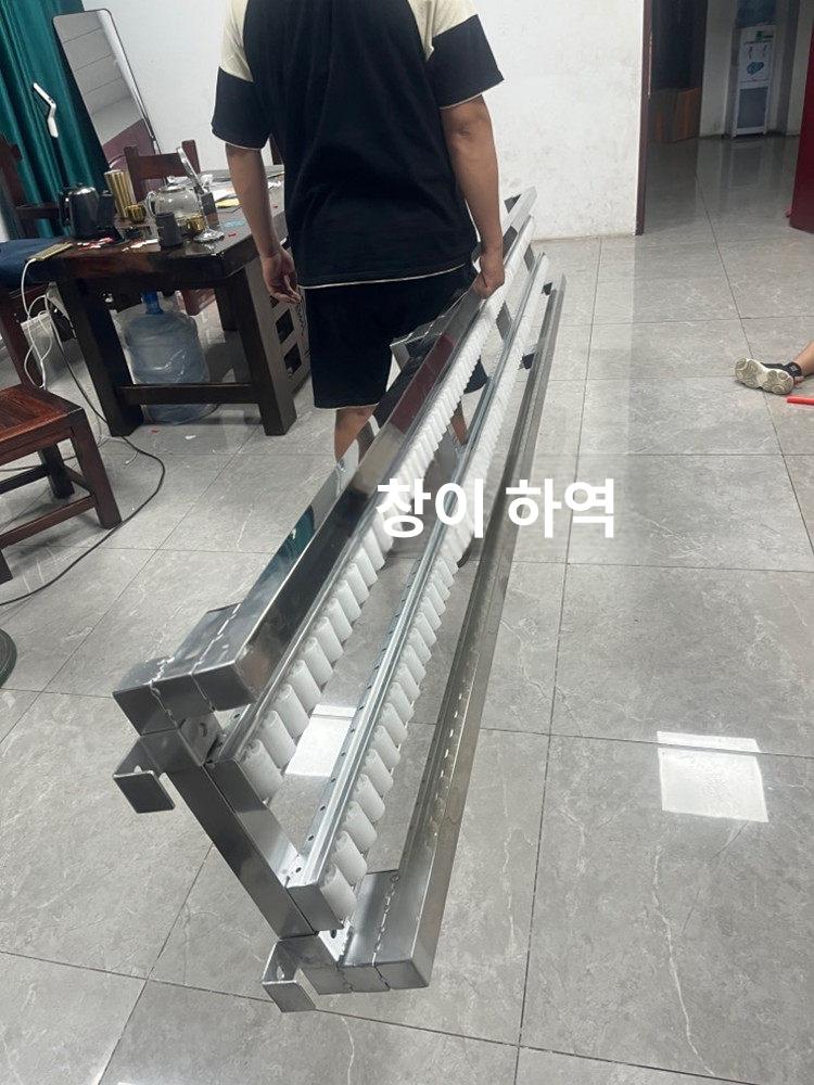 사다리형 컨베어롤러 무동력 하역장 콘베어 택배상하차 운반 화물 장비 이송기 길이 - 상세 이미지 5