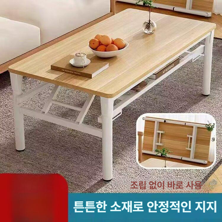 모던 식탁 접이식 이동식 홈카페 사각 가정용 폴딩 다이닝 프레임 컴팩트 - 상세 이미지 3