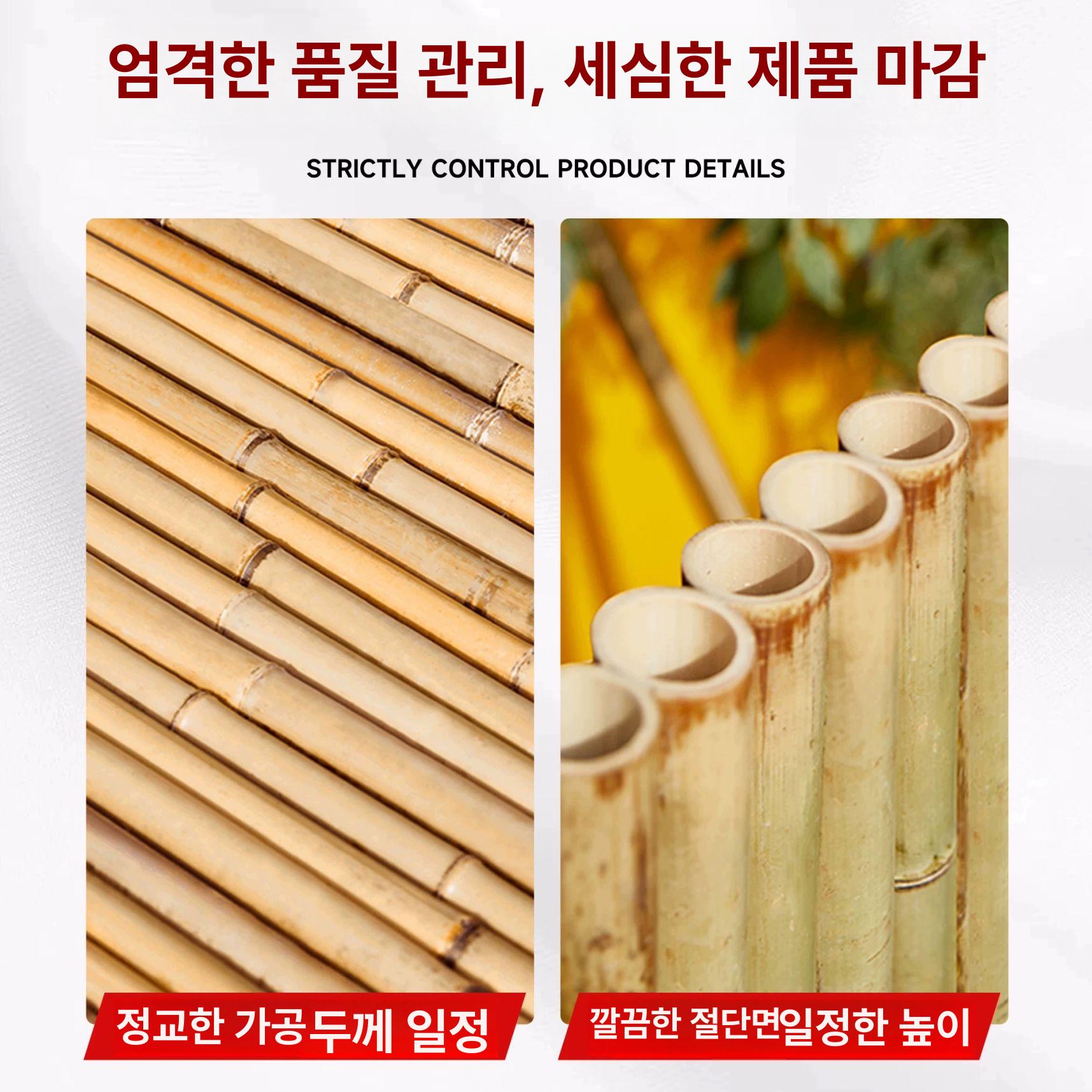 정원 테라스가림막 길이 경계 화단 장대 대나무울타리 중간 가림막휀스 담장 높이 - 상세 이미지 3